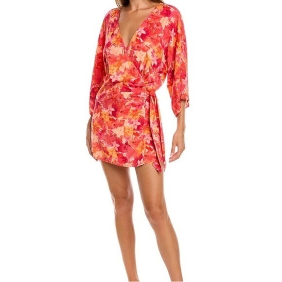 L*Space Into the Tropics Pfeiffer Dress Women’s Size XS Swim Coverup Floral‎ - Picture 2 of 10